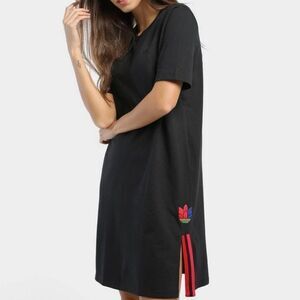 ADIDAS womens Adicolor Trefoil3D shirt dress